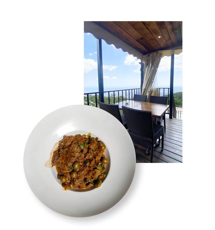 Le Restaurant - A Tigliola Le Nid D'Aigle - restaurant PORTO-VECCHIO - Restaurant vue Porto-Vecchio